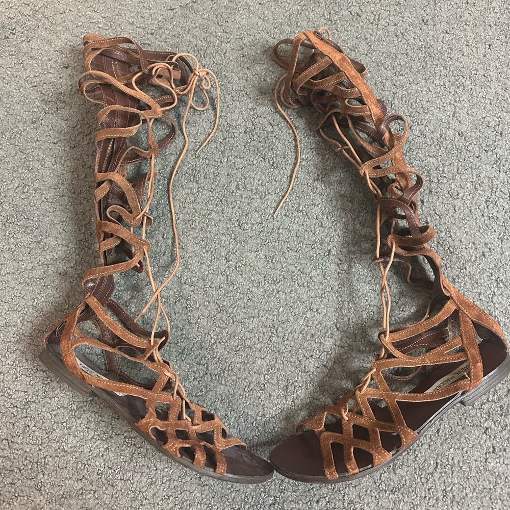 Steve Madden Hercules Gladiator Sandals Chestnut Size 8